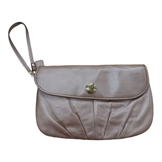 Wristlet Designer By Coach In Bronze, Size:Medium