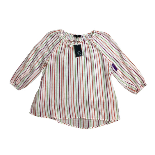 Top 3/4 Sleeve By Fred David In Striped Pattern, Size:M