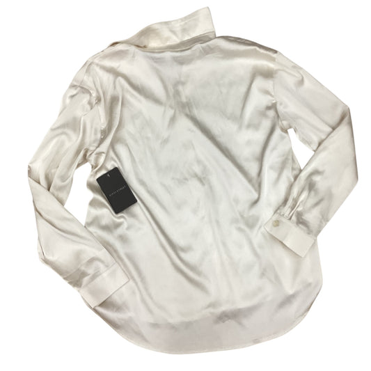 Blouse Ls By Clothes Mentor In Cream, Size:S