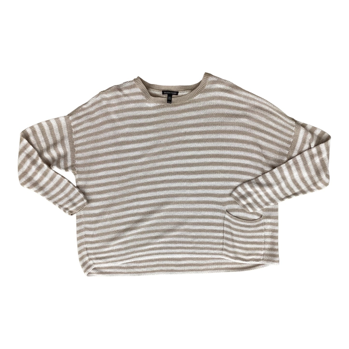 Sweater By Eileen Fisher In Striped Pattern, Size:Xl