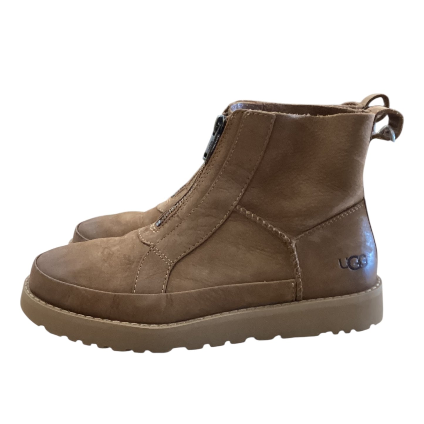Boots Designer By Ugg In Brown, Size:6