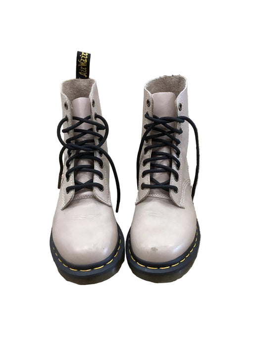 Boots Combat By Dr Martens In Cream, Size:6