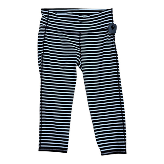Athletic Leggings By Athleta In Striped Pattern, Size:M