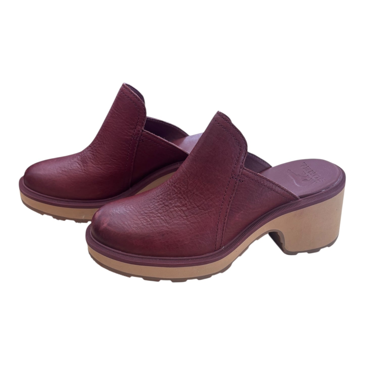 Shoes Heels Wedge By Sorel In Maroon, Size:7.5