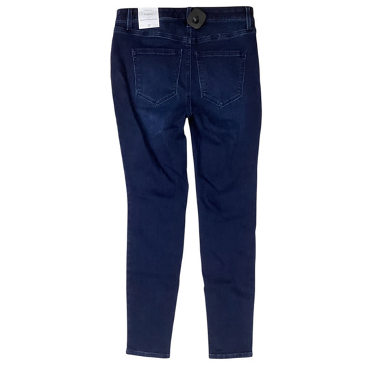 Jeans Skinny By Talbots In Blue Denim, Size:2P