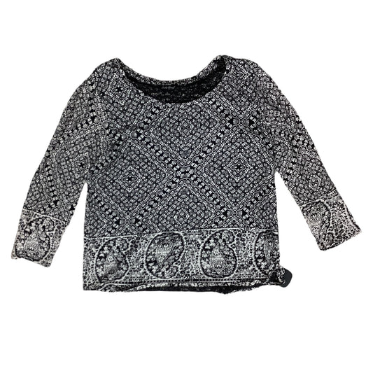 Top Ls By Lucky Brand In Black & Tan, Size:L