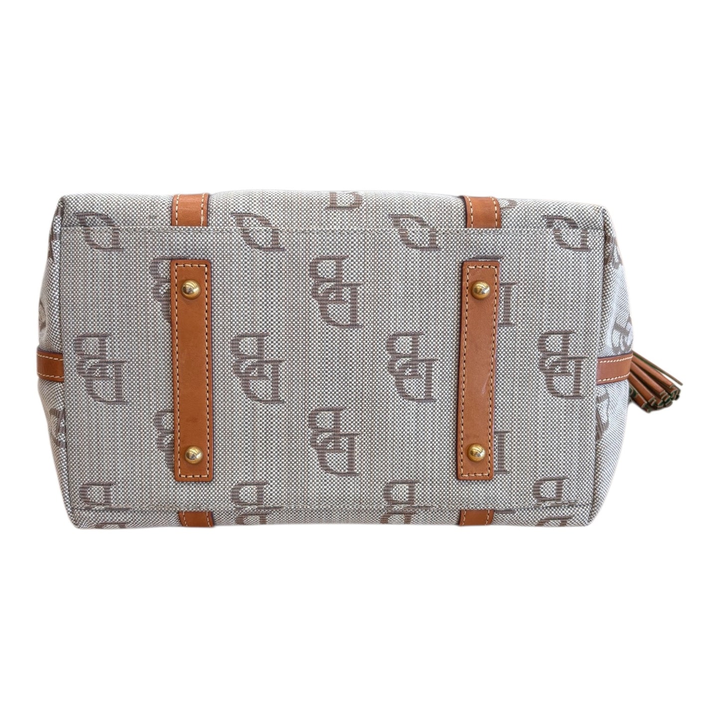 Handbag Designer By Dooney And Bourke In Cream, Size:Medium