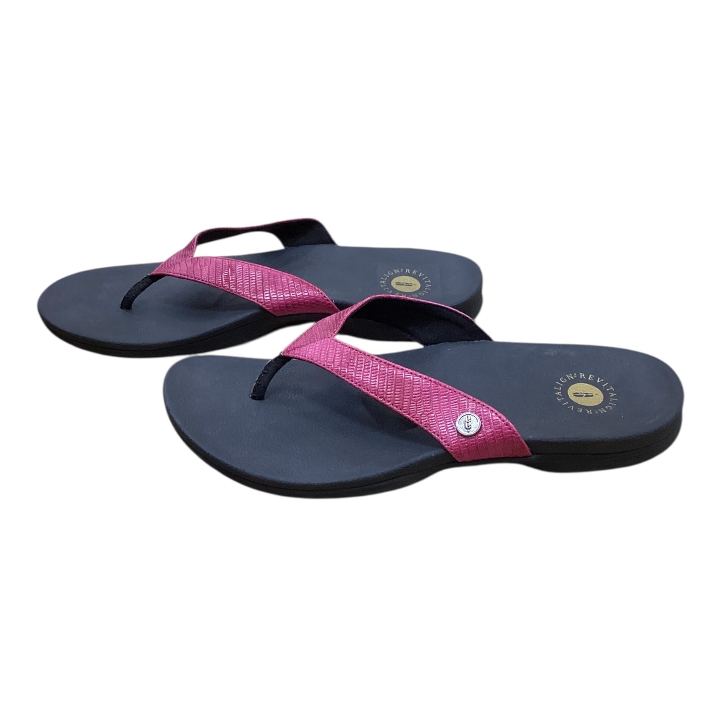 Sandals Flip Flops By Clothes Mentor In Pink, Size:10