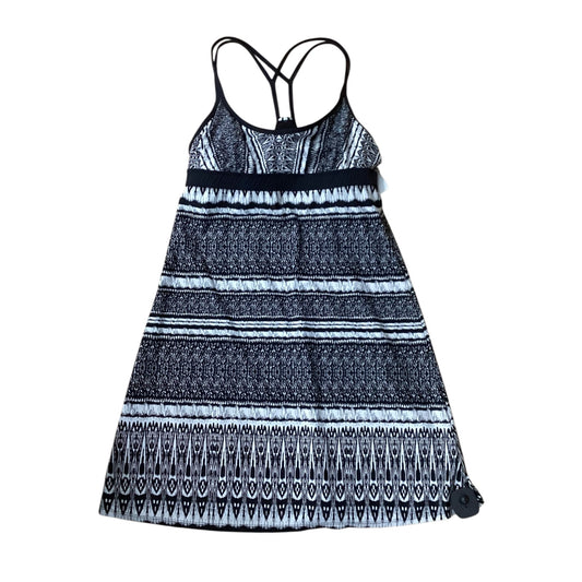 Athletic Dress By Athleta In Black & White, Size:M