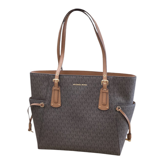 Handbag Designer By Michael Kors In Brown, Size:Large