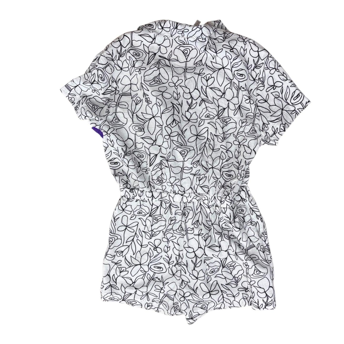 Romper By Fabletics In Black & White, Size:M