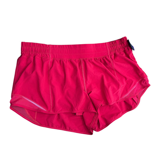 Athletic Shorts By Lululemon In Red, Size:14