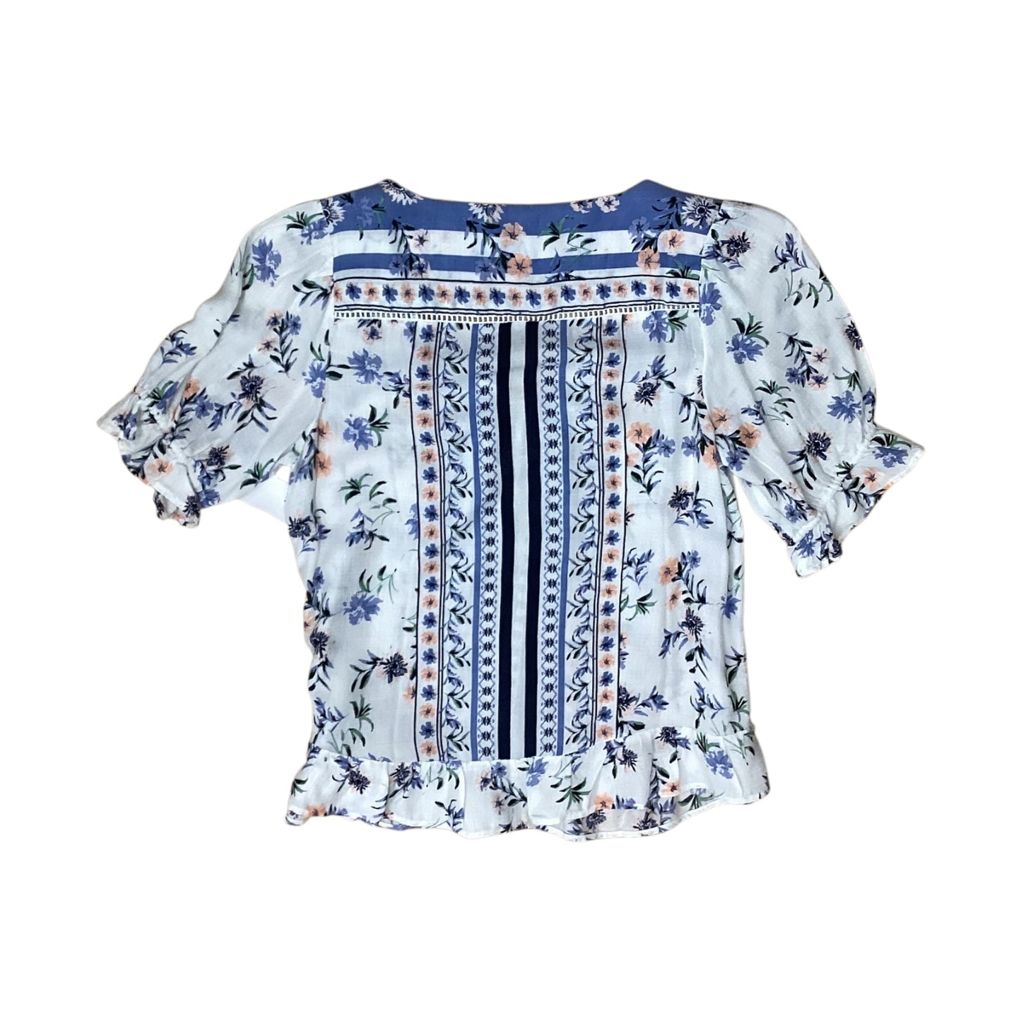 Top Ss By Lucky Brand In Floral Print, Size:S