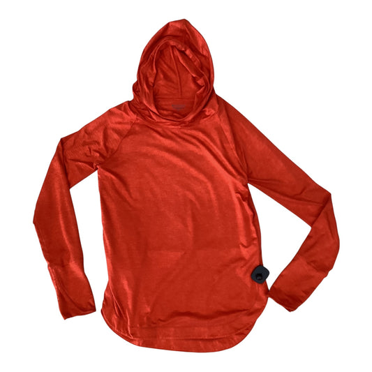 Athletic Top Ls Hoodie By Athleta In Orange, Size:M