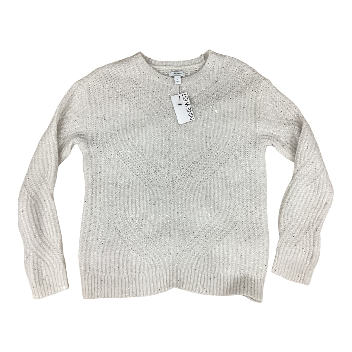 Sweater By Nine West In White, Size:M