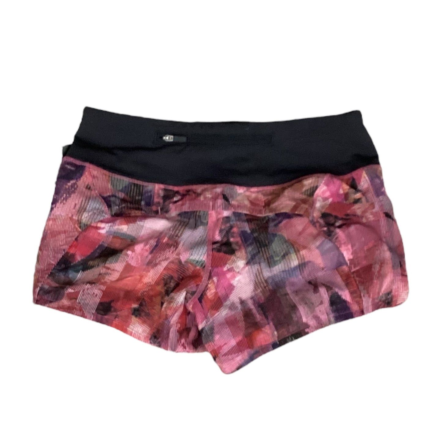 Athletic Shorts By Lululemon In Black & Pink, Size:2