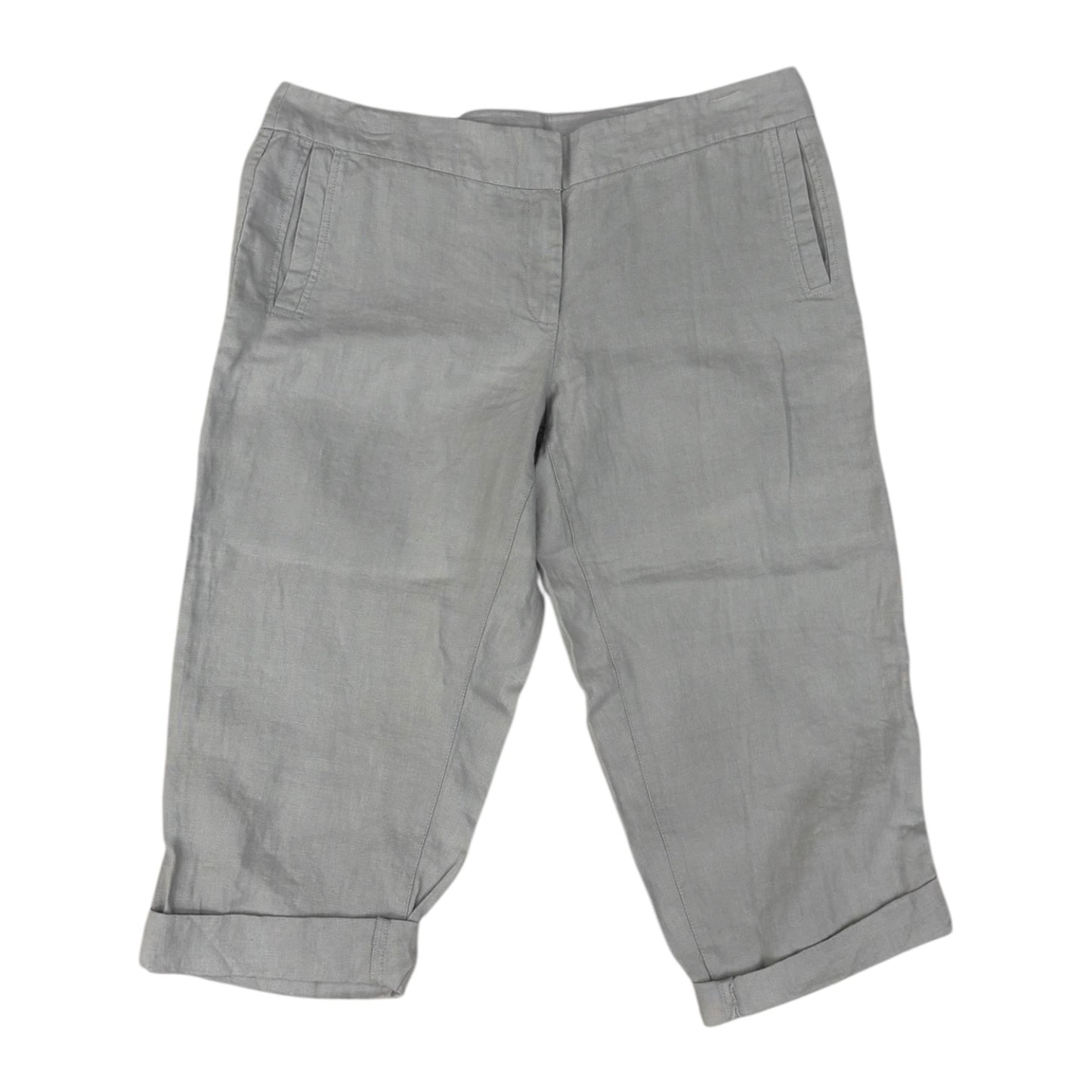 Pants Cropped By Eileen Fisher In Grey, Size:12