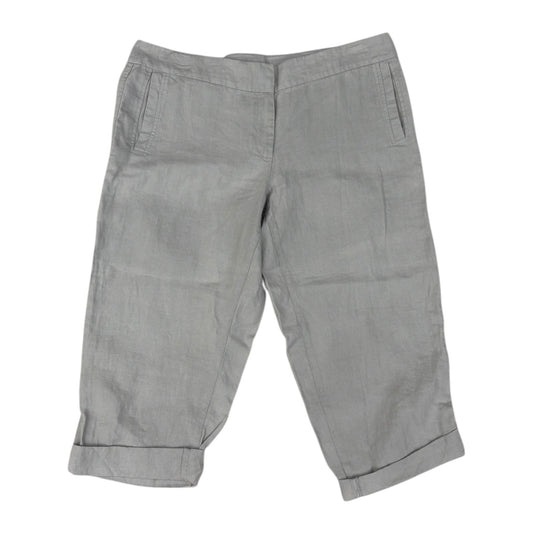 Pants Cropped By Eileen Fisher In Grey, Size:12