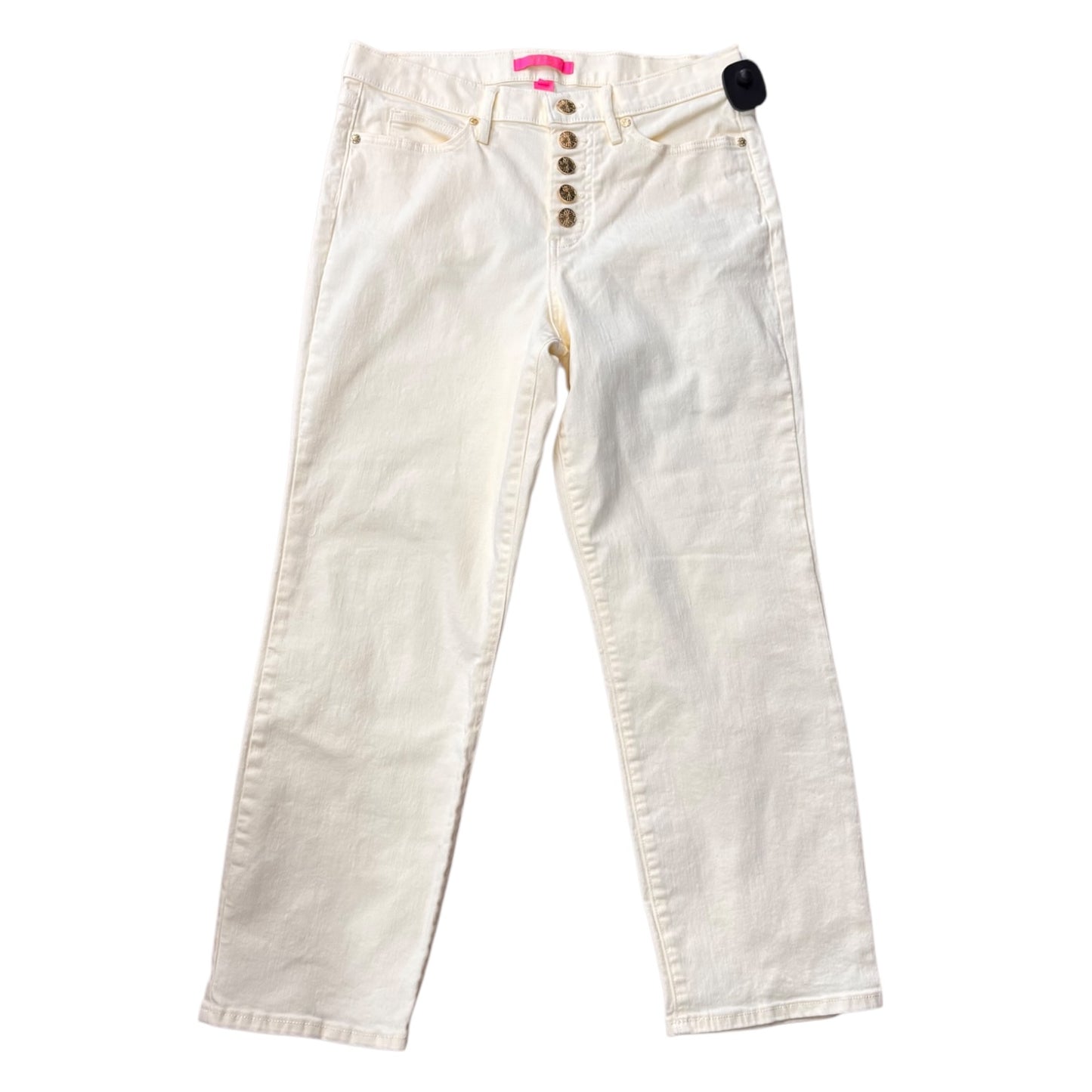 Jeans Designer By Lilly Pulitzer In Yellow, Size:10
