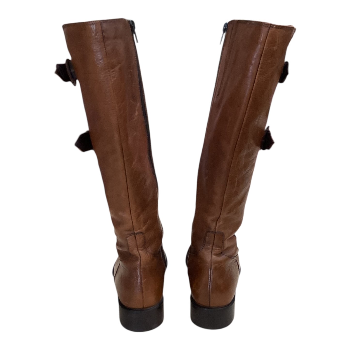 Boots Knee Flats By Clarks In Brown, Size:8