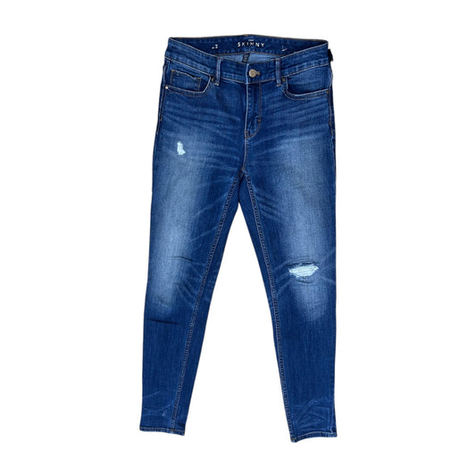 Jeans Skinny By White House Black Market In Blue Denim, Size:2