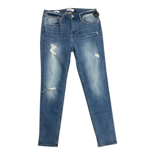 Jeans Skinny By Vigoss In Blue Denim, Size:8