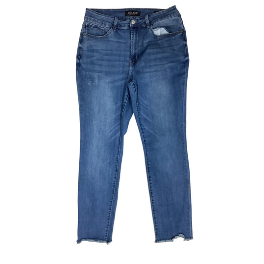Jeans Boyfriend By Judy Blue In Blue Denim, Size:14