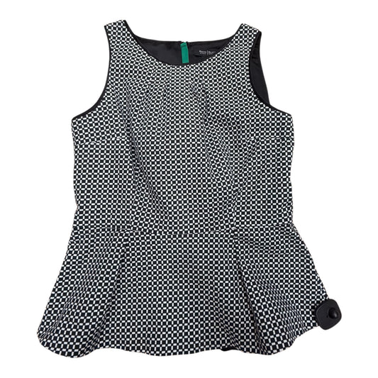 Blouse Sleeveless By White House Black Market In Black & White, Size:M