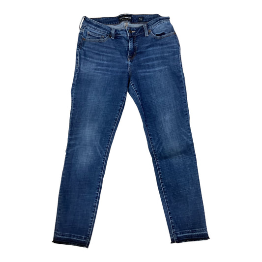Jeans Cropped By Lucky Brand In Blue Denim, Size:8