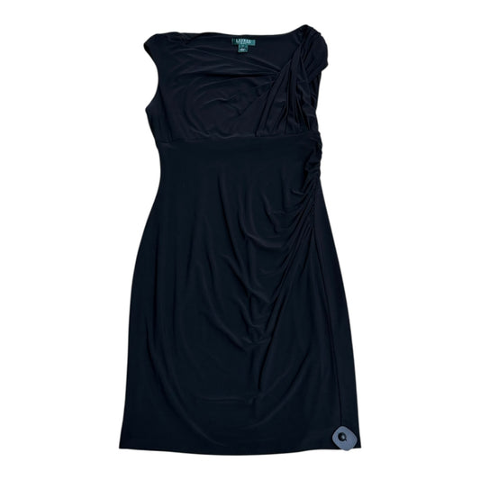 Dress Party Midi By Lauren By Ralph Lauren In Black, Size:14
