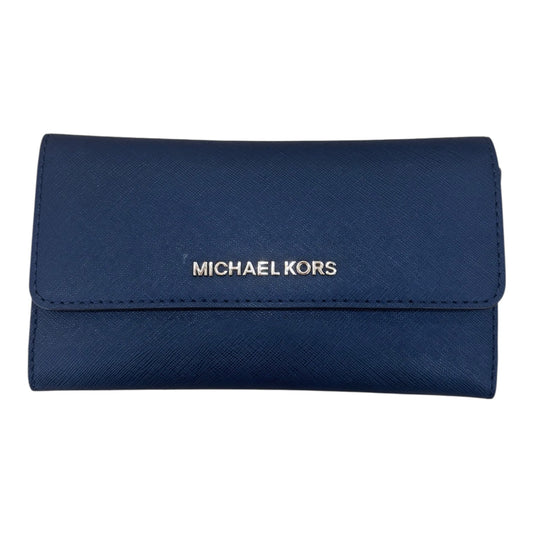 Wallet Designer By Michael Kors In Blue, Size:Small