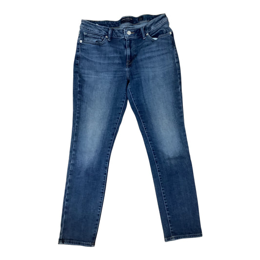 Jeans Straight By Lucky Brand In Blue Denim, Size:10