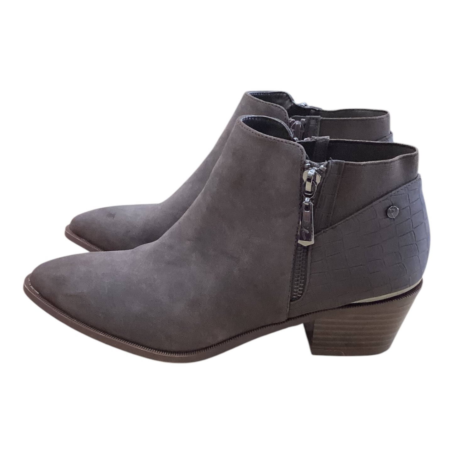Boots Ankle Heels By Simply Vera In Brown, Size:10