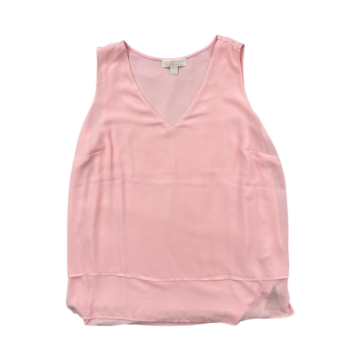 Top Sleeveless By Michael By Michael Kors In Peach, Size:1X