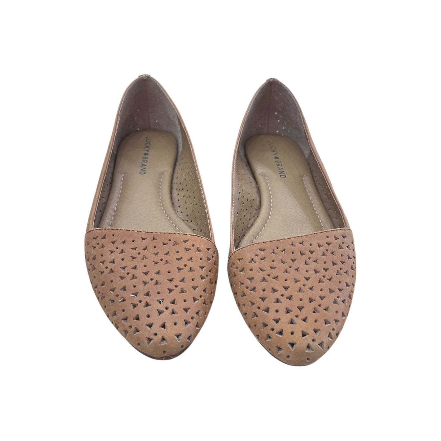 Shoes Flats By Lucky Brand In Bronze, Size:8