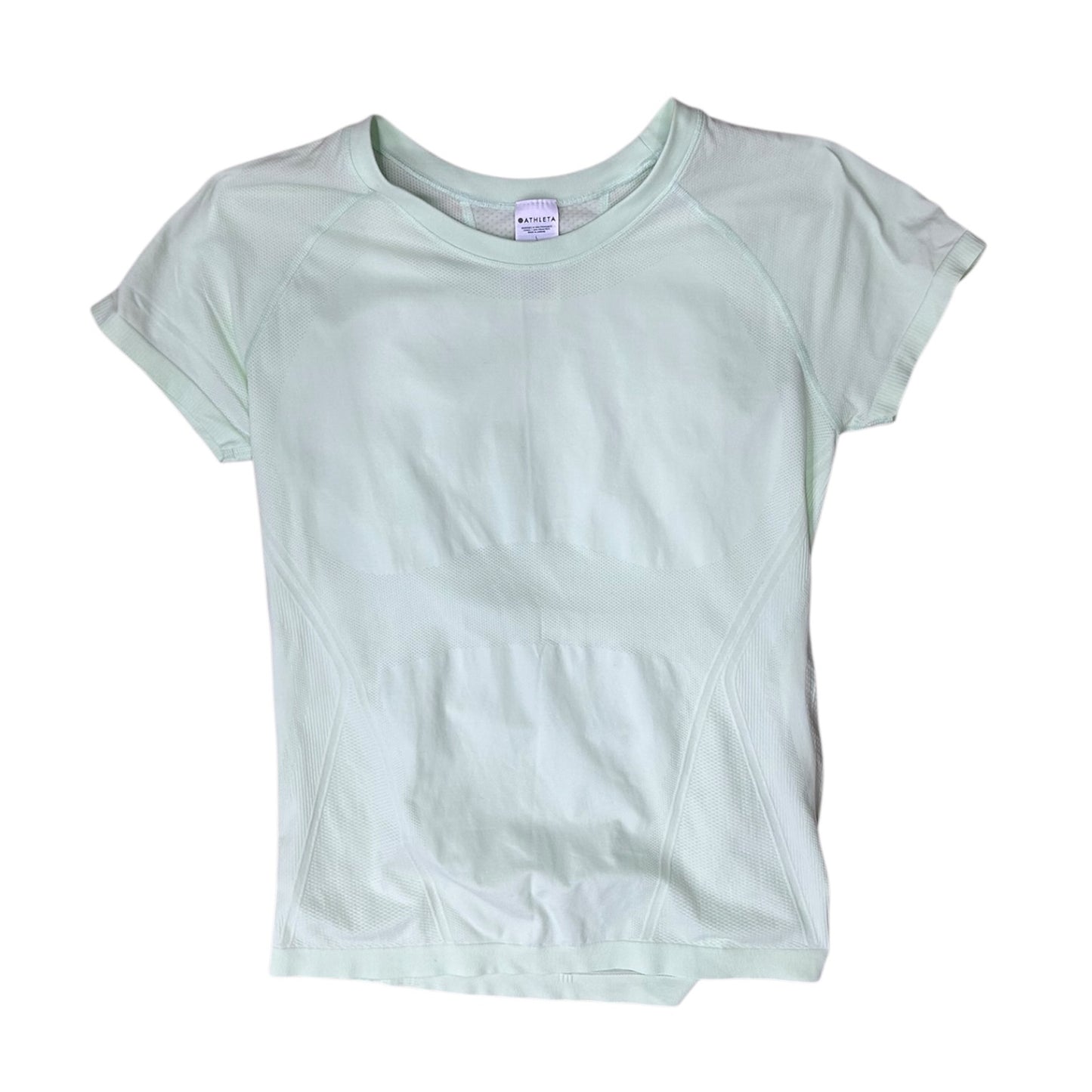 Athletic Top Ss By Athleta In Green, Size:L