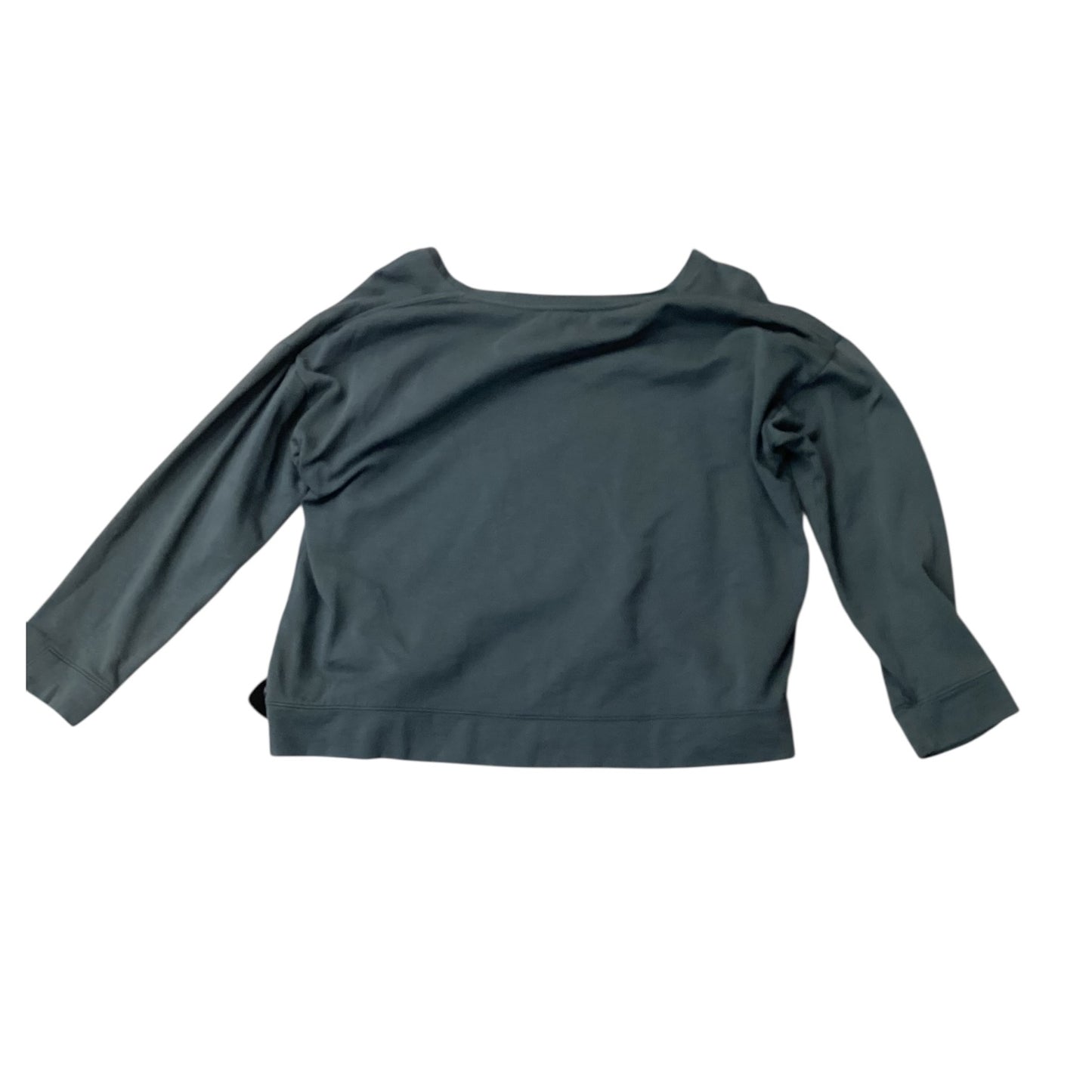 Athletic Sweatshirt Crewneck By Eileen Fisher In Green, Size:Xl