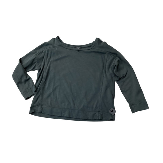 Athletic Sweatshirt Crewneck By Eileen Fisher In Green, Size:Xl